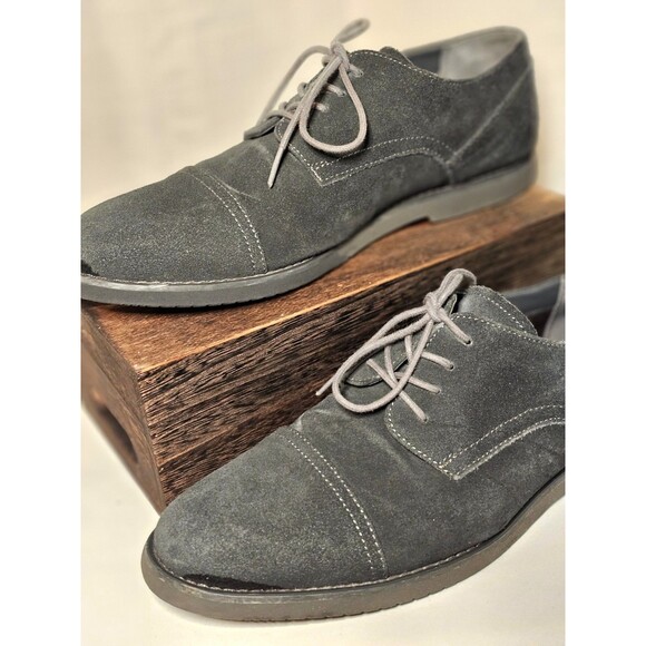 Calvin Klien Men's Finley Suede Oxford Gray Size 10 M US - Picture 5 of 7